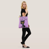 Aangepast halloween Trick or treat Bag Kitten Cat Tote Bag (Op model)