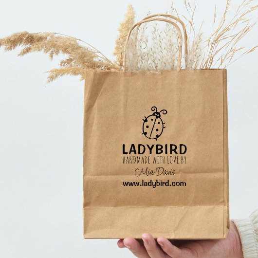 Aangepast handgemaakt met liefde, Cute Ladybird Rubberstempel