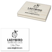Aangepast handgemaakt met liefde, Cute Ladybird Rubberstempel (Gestempeld)