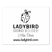 Aangepast handgemaakt met liefde, Cute Ladybird Rubberstempel (Afrduk)