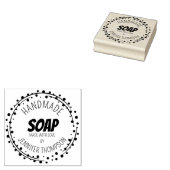 Aangepast handgemaakt met liefde, zeep rubberstempel (Gestempeld)