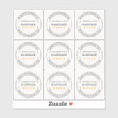 Aangepast handgemaakt product Small Business Vinyl Sticker (Vel)