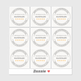 Aangepast handgemaakt product Small Business Vinyl Sticker