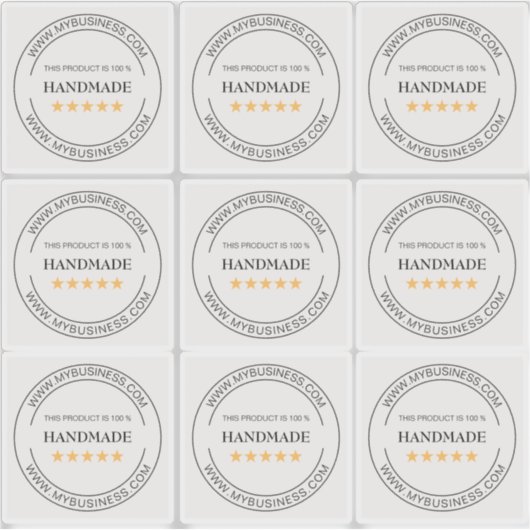 Aangepast handgemaakt product Small Business Vinyl Sticker (Voorkant)