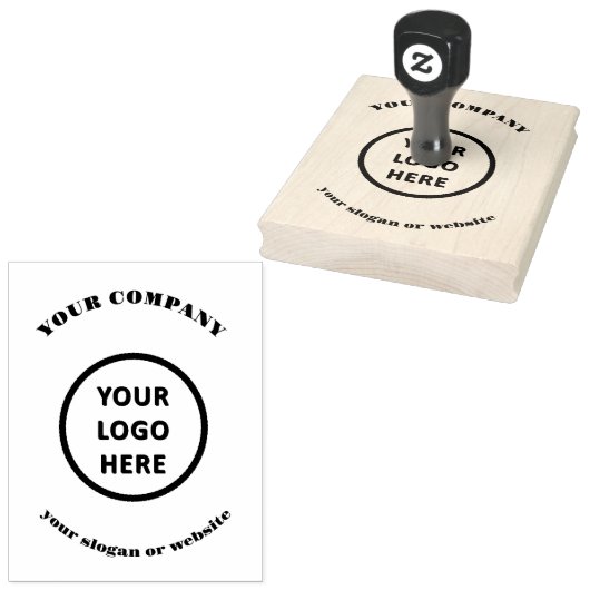 Aangepast Handgemaakt Uw Bedrijfslogo Naam  Rubberstempel (Gestempeld)