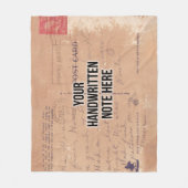Aangepast handgeschreven Briefkaart Sentimental Ke Fleece Deken (Voorkant)