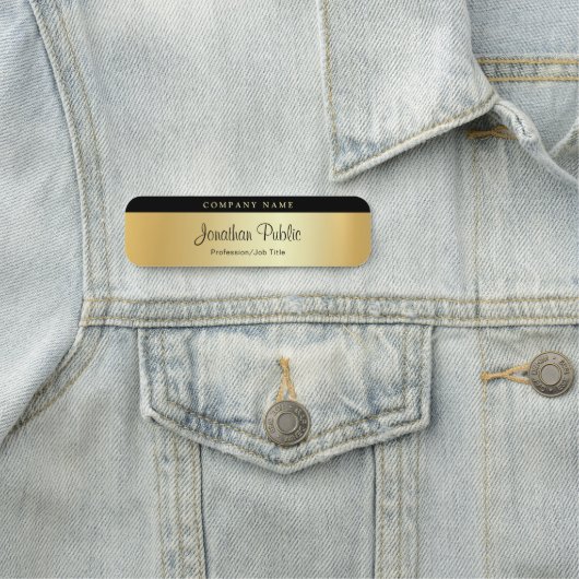 Aangepast handgeschreven naam Modern Chic Glamor G Naamplaatje (In situ)