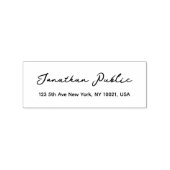 Aangepast handgeschreven script eenvoudig retourad rubberstempel (Afrduk)