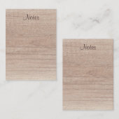 Aangepast handgeschreven script Natuurhout Kijk ui Notitiekaartje (Voorkant / Achterkant)