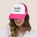 Aangepast handgeschreven vrachtwagenchauffeur voor trucker pet<br><div class="desc">Aangepast handgeschreven bridale ploegenpartij vrachtwagenhoed. Neon roze pet voor bruid en bruidentourage. Koel hoofdkleding voor bruiloft,  bachelorette party,  vrijgezellenfeest,  enz. Elegant kalligrafie handlettering sjabloon voor gepersonaliseerde tekst. Creëer petten voor bruidsmeisjes,  eerwraak,  gasten,  enz. Stijlvol typografisch ontwerp in aanpasbare kleuren.</div>