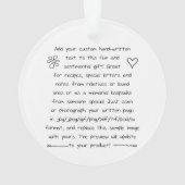 Aangepast handschrift ornament (achterkant)