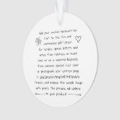 Aangepast handschrift ornament (voorkant)