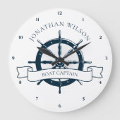 Aangepast  handvat Nautisch wiel Grote Klok (Voorkant)