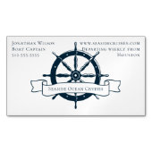 Aangepast  handvat Nautisch wiel Magnetisch Visitekaartje (Voorkant)