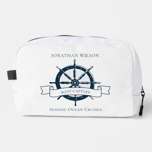 Aangepast  handvat Nautisch wiel Toilettasje (Voorkant)
