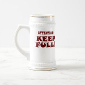 Aangepast Happy 21st verjaardag Beer Stein Bierpul (Links)