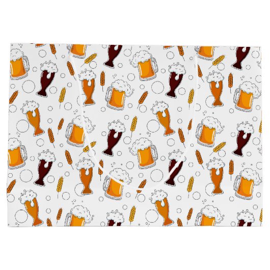 Aangepast Happy Birthday Beer Groot Cadeauzakje (Achterkant)