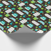 Aangepast, Happy Birthday Wrapping Paper Cadeaupapier (Hoek)