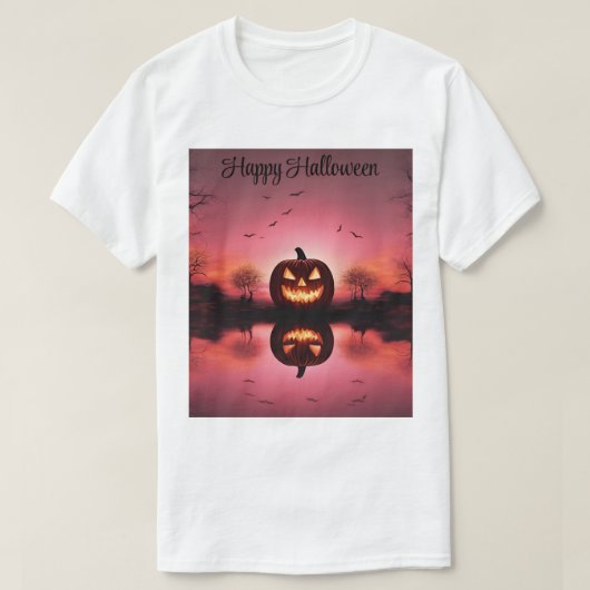 Aangepast Happy Halloween T-shirt (Design voorkant)