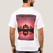 Aangepast Happy Halloween T-shirt (Achterkant)
