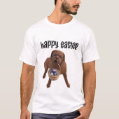 Aangepast Happy Paashond T-shirt (Voorkant)