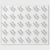 Aangepast, Happy Vaderdag-verpakkingspapier voor v Cadeaupapier (Vlak)