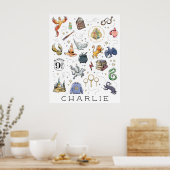 Aangepast | HARRY POTTER™-pictogrammen Poster (Keuken)