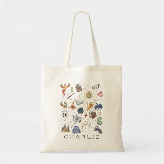 Aangepast | HARRY POTTER™ pictogrammen Tote Bag (Voorkant)