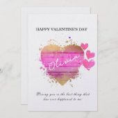 Aangepast hart Aangepaste Kaart Valentijnsdag (Voorkant / Achterkant)