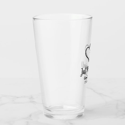 Aangepast hart drink bril voor bruiloft glas (Rechts)