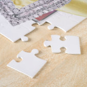 Aangepast hart Lemon Ribbon Puzzle Legpuzzel (Zijkant)