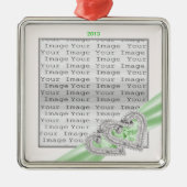 Aangepast hart Limoen lint ornament (Voorkant)