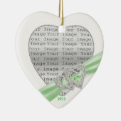 Aangepast hart Limoen lint ornament (Rechts)