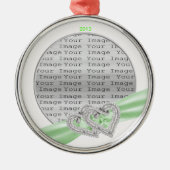 Aangepast hart Limoen lint ornament (Voorkant)