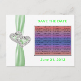 Aangepast hart Limoen opslaan Briefkaart Datum