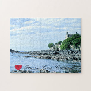 Aangepast hart Prussia Cove Morning Cornwall Foto Legpuzzel