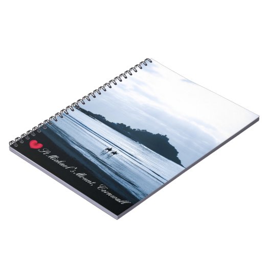 Aangepast hart St. Michaels monteren Cornwall + Ho Notitieboek (Linkerzijde)