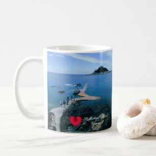 Aangepast hart St. Michaels monteren Cornwall met Koffiemok