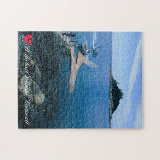 Aangepast hart St. Michaels monteren Cornwall met Legpuzzel (Horizontaal)