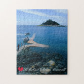 Aangepast hart St. Michaels monteren Cornwall met Legpuzzel (Verticaal)