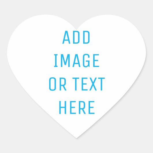 Aangepast Hart Sticker (Voorkant)