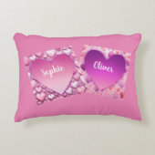Aangepast Hart voor Koppel Accent Kussen (Voorkant)