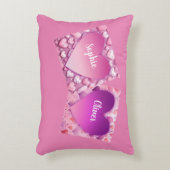 Aangepast Hart voor Koppel Accent Kussen (Voorkant(Verticaal))