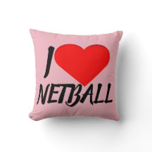 Aangepast hartontwerp I Love Netball