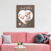 Aangepast hartvormig afbeelding en tekstcanvasafdr canvas afdruk (Insitu (Woonkamer))