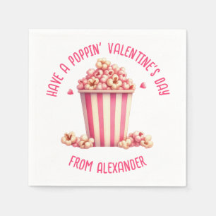 Aangepast Heb een Popping Valentijnsdag Popcorn Servet
