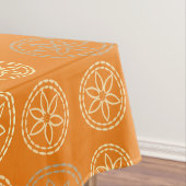 Aangepast Helder Bloemen Monogram Patroon Tafelkleed (Voorbeeld)