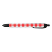 Aangepast, helder rood gingham zwarte inkt pen (Bodem)