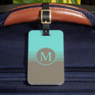 Aangepast helderblauw donkerblauw Paarse kleurenbl Bagagelabel