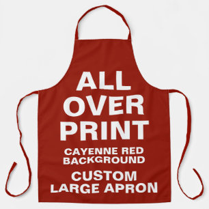 Aangepast helemaal boven afdruk Grote Apron CAYENN Schort